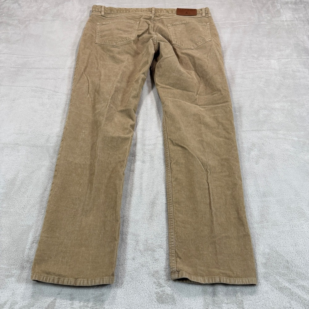 Brooks Brothers Red Fleece Mens 36x30 Tan Corduroy Pants Straight Leg Stretch - Picture 2 of 12